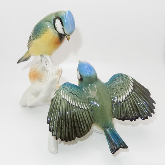 Vintage KARL ENS Volkstedt Porcelain Bird Figurine / Germany / 1940's / RARE - Picture 3 of 6